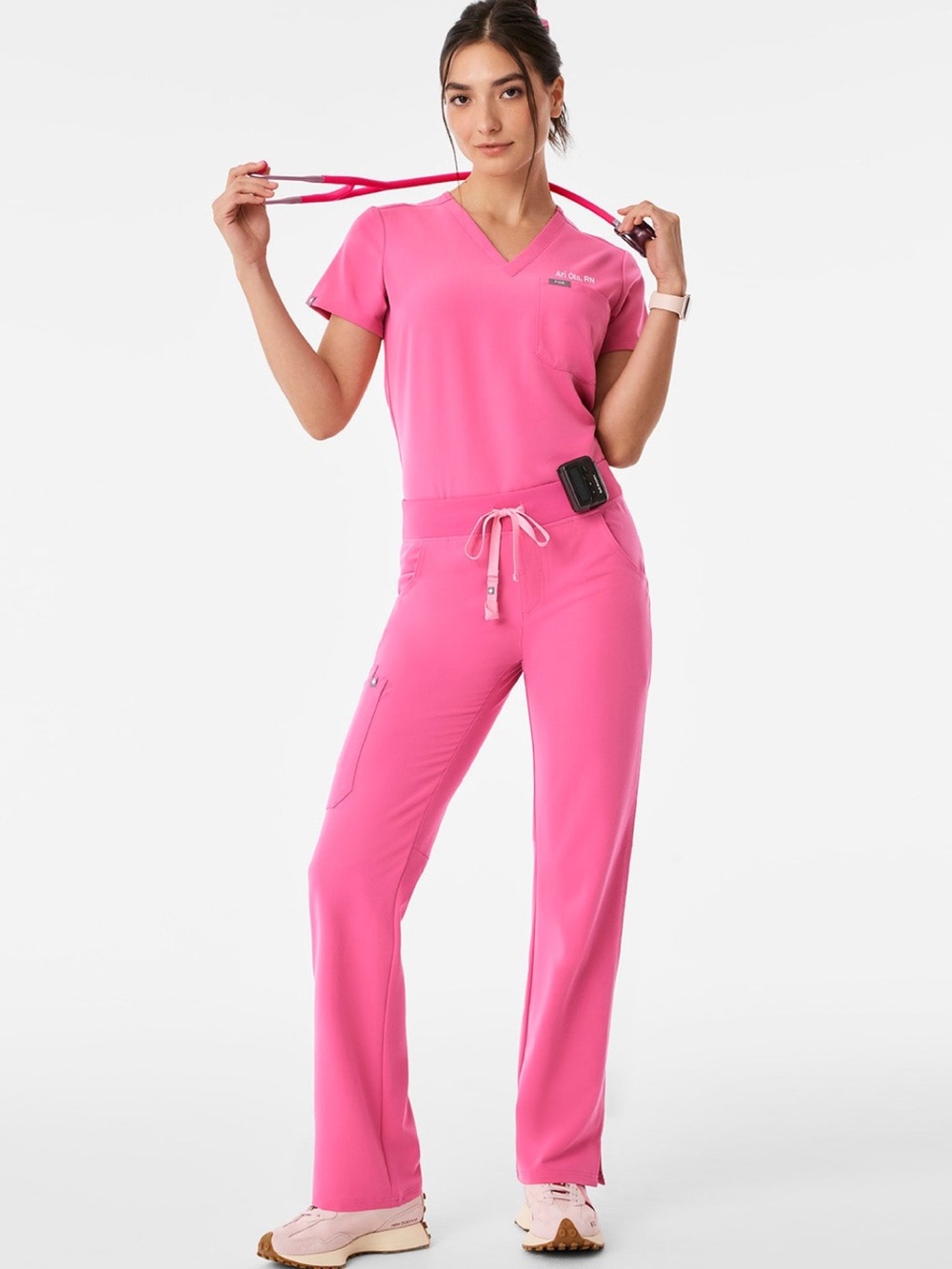 Figs F*ing pink scrub set